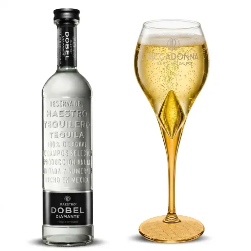 [2363] Pack Tequila Maestro Dobel Diamante + Copa Riccadonna